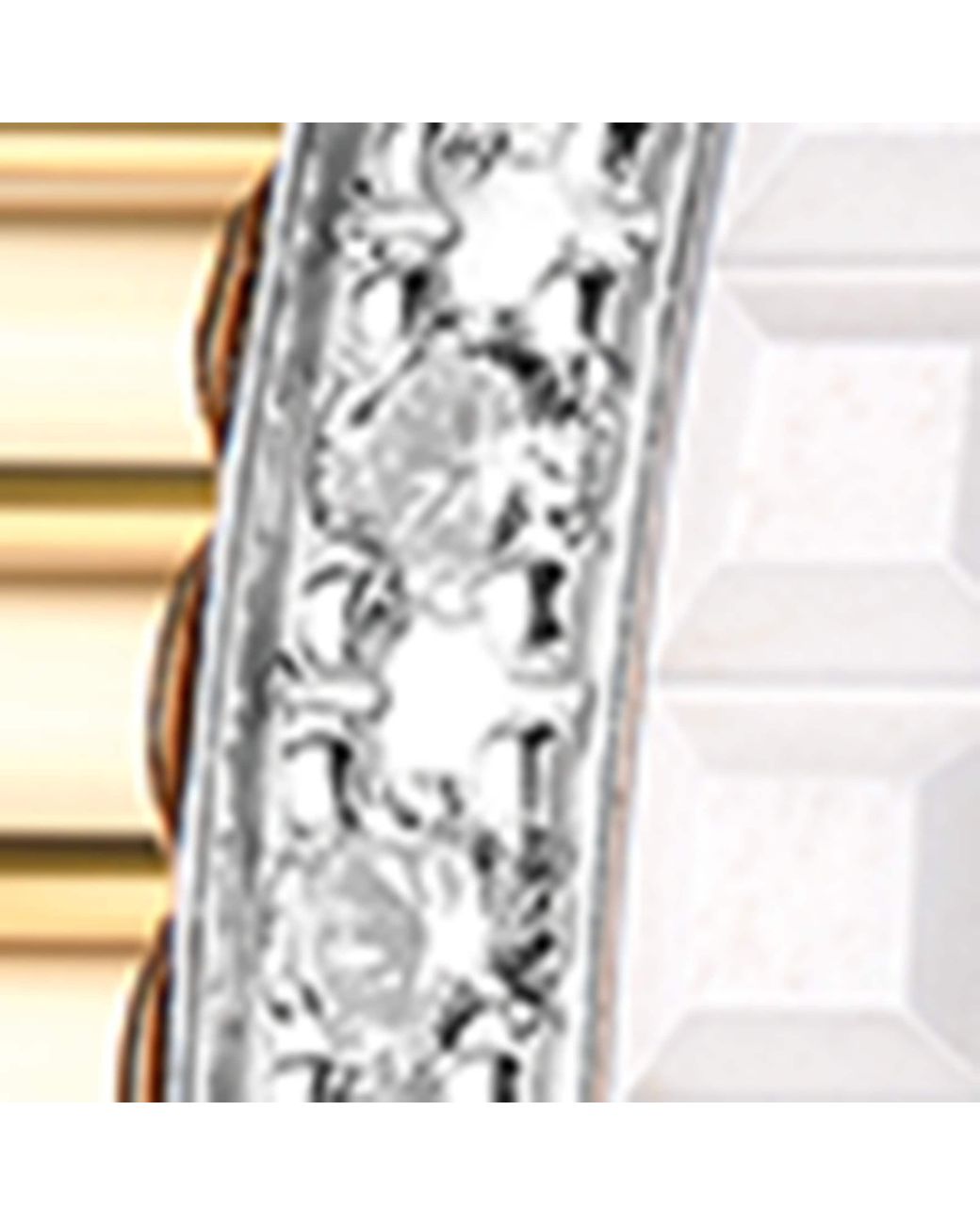 Boucheron Metallic Mixed And Diamond Quatre Hoop Earrings