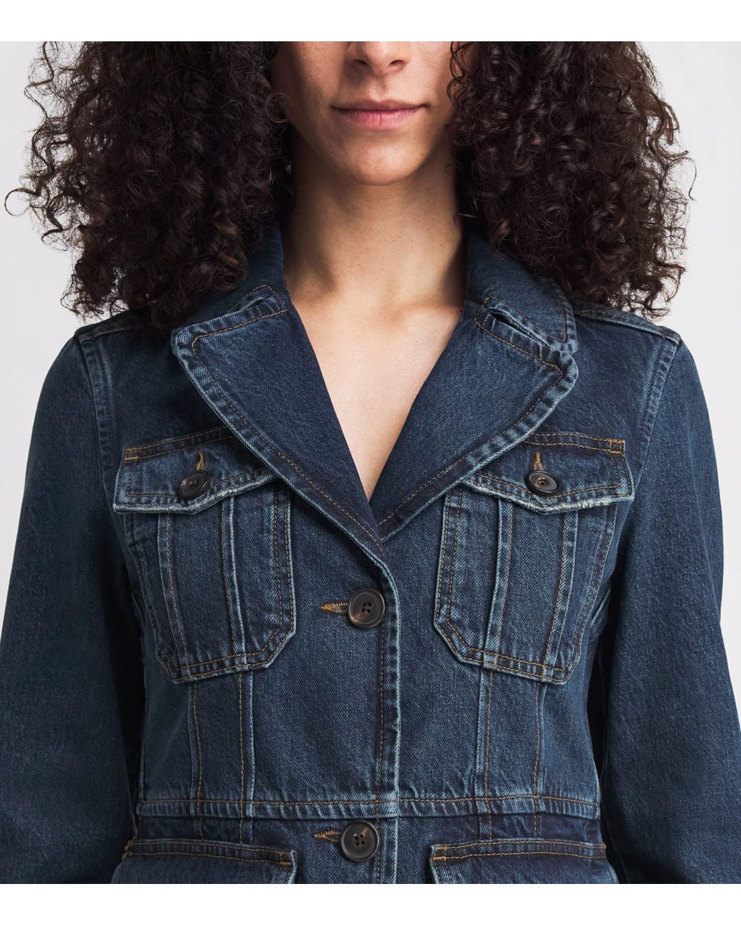 ME+EM Blue Denim Utility Jacket