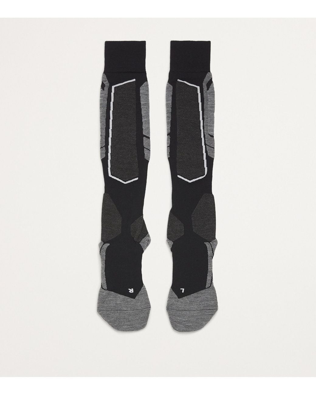 Falke White Sk4 Skiing Socks