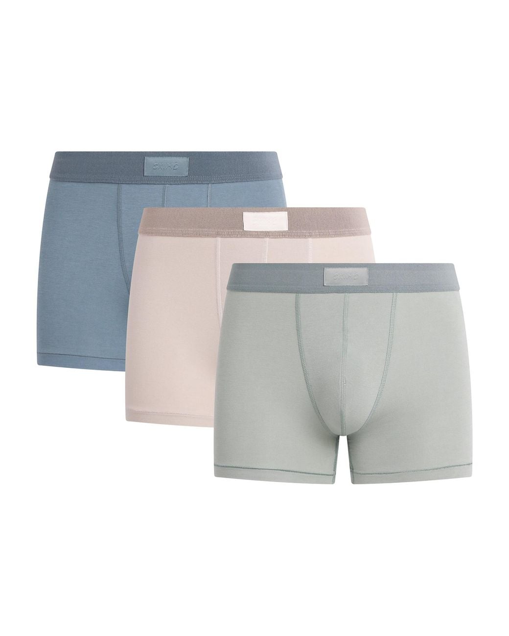 Skims Gray Stretch-Jersey Boxer Briefs for men
