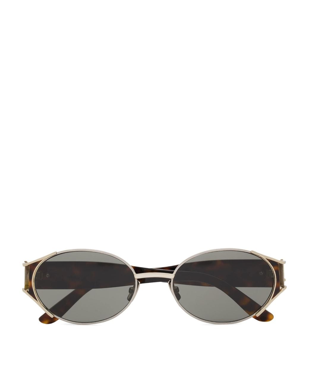 Saint Laurent Metallic Oval Sunglasses