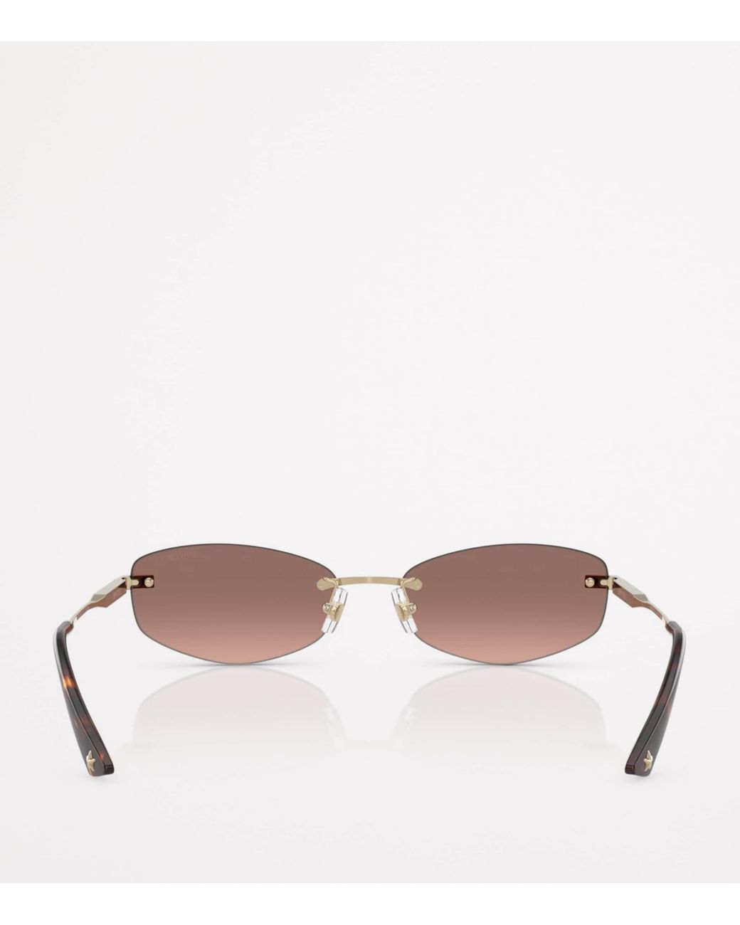 Jimmy Choo Pink Wire Oval Sunglasses