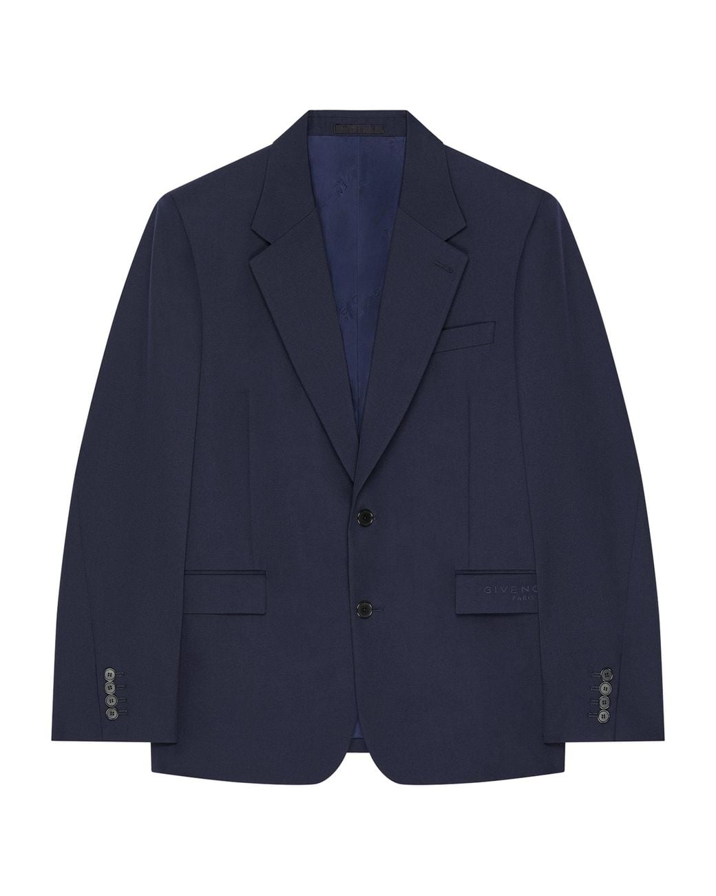 Givenchy Blue Wool Blazer for men