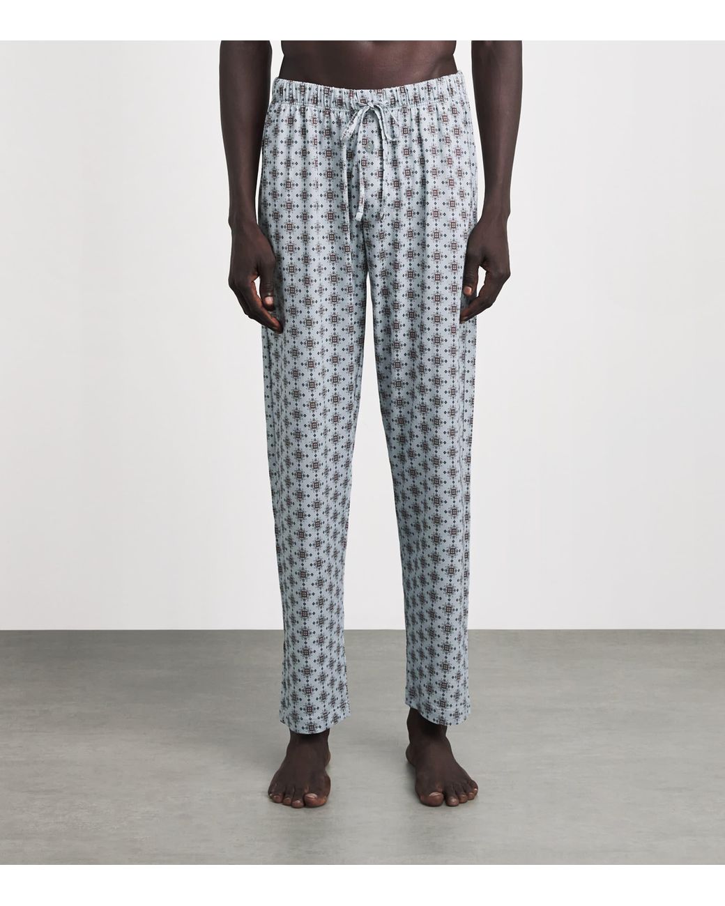 Hanro Blue Cotton Night & Day Lounge Trousers for men