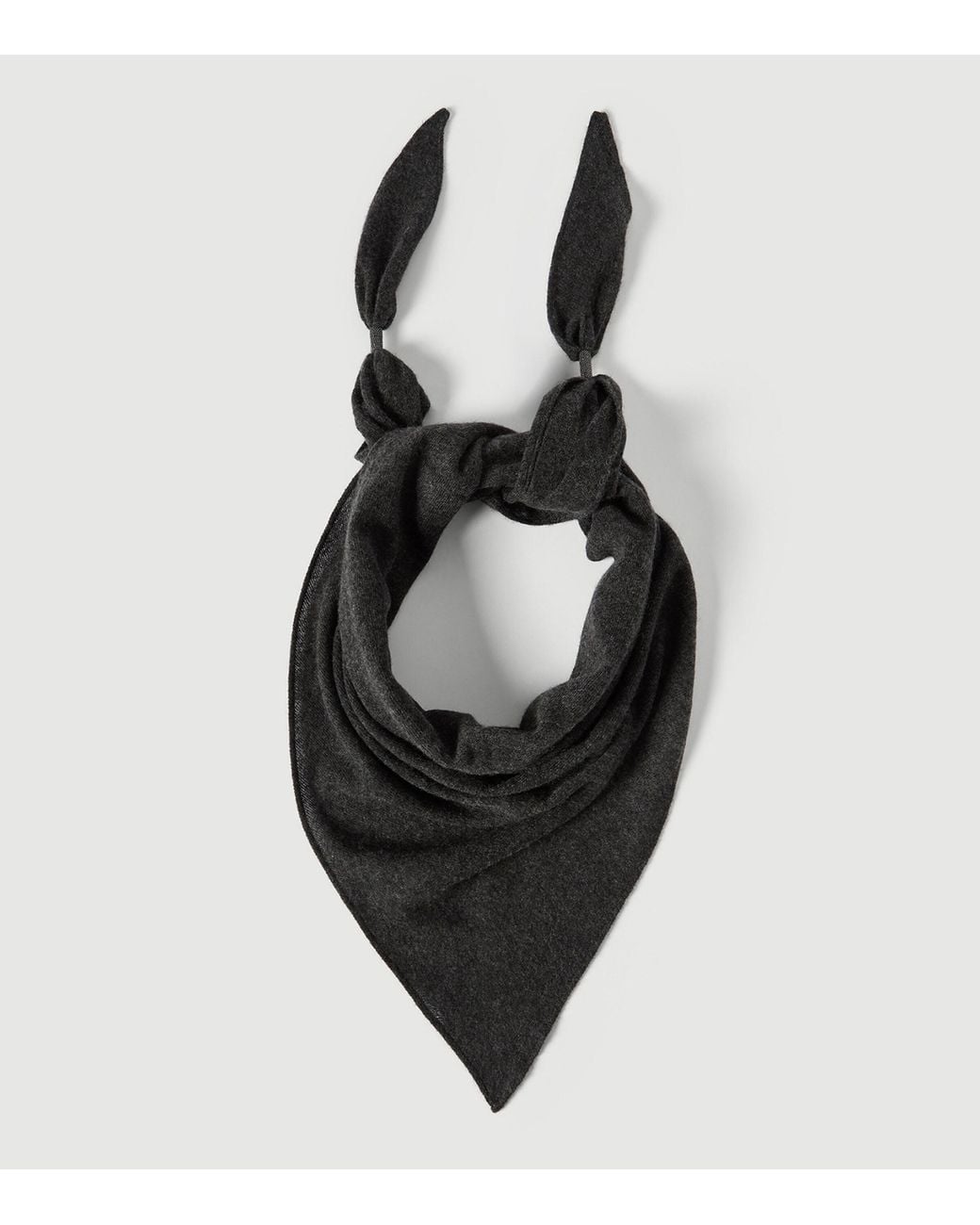 Brunello Cucinelli Black Cashmere Scarf