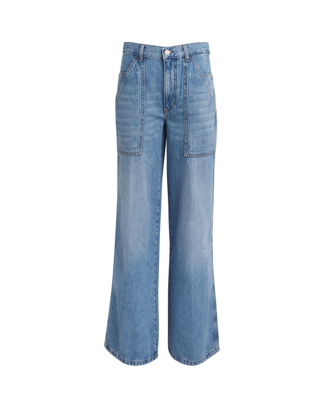 Sandro Blue Wide-Leg Jeans