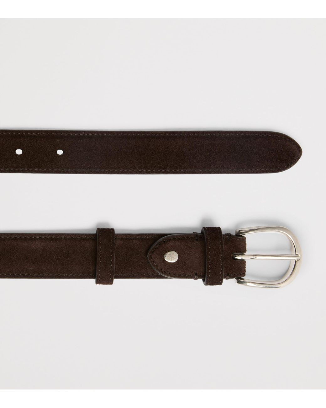 Dunhill Brown Suede Belt for men