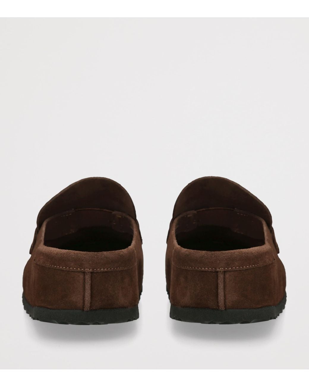 Birkenstock Brown Suede Naples Wrapped Clogs