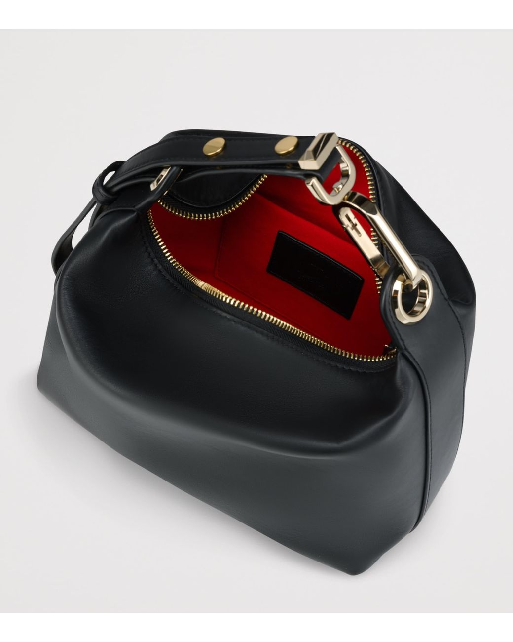 Christian Louboutin Black Flo Leather Pouch Bag