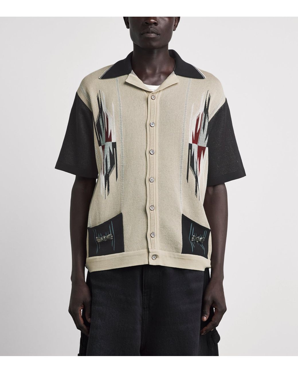 Kapital Natural Knitted Chimayo Shirt for men