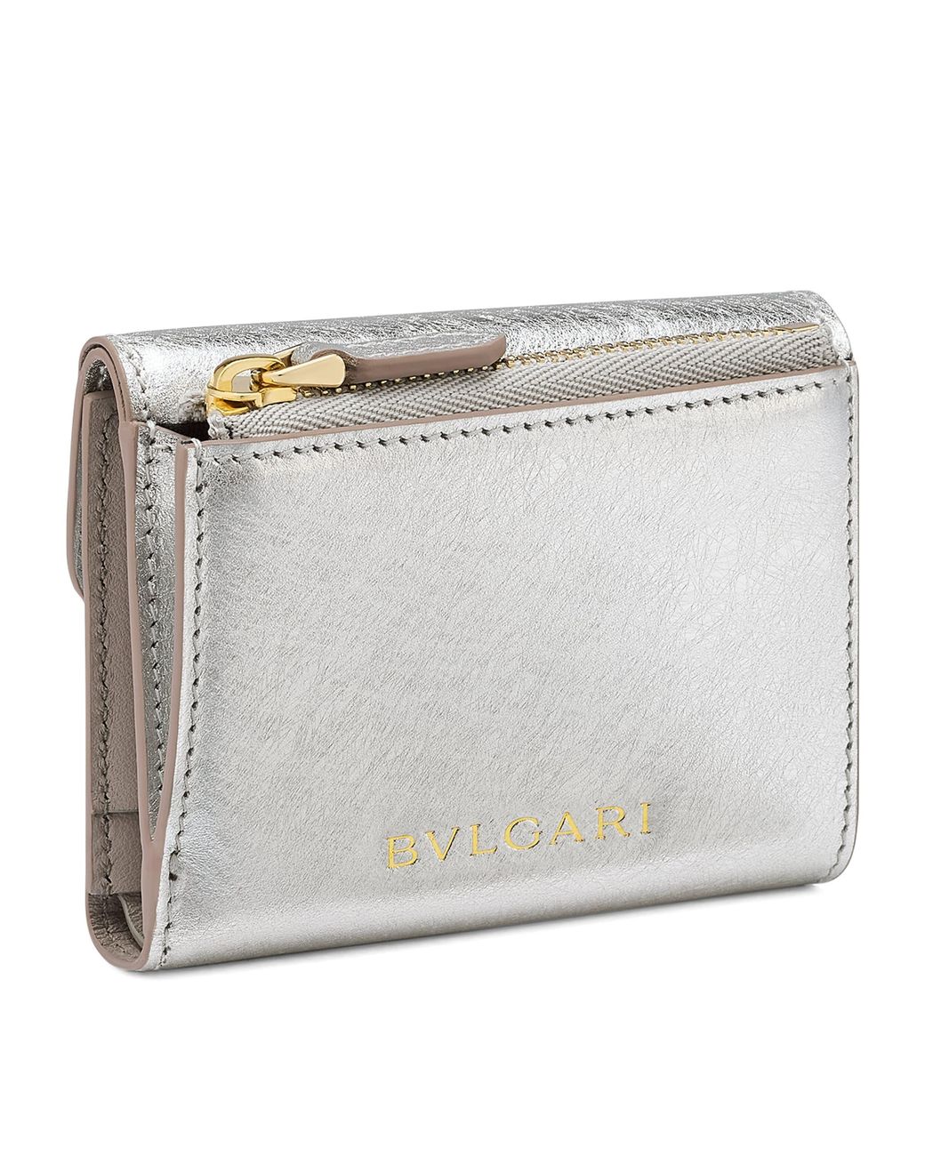 BVLGARI Metallic Leather Serpenti Forever Wallet