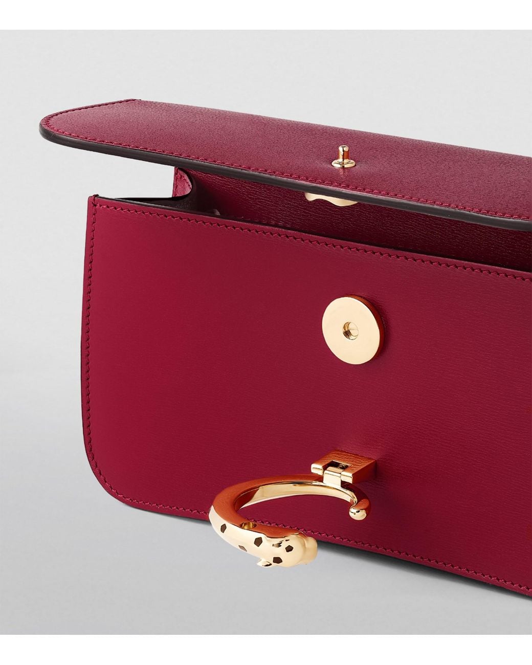 Cartier Red Mini Leather Panthère De Cross-Body Bag