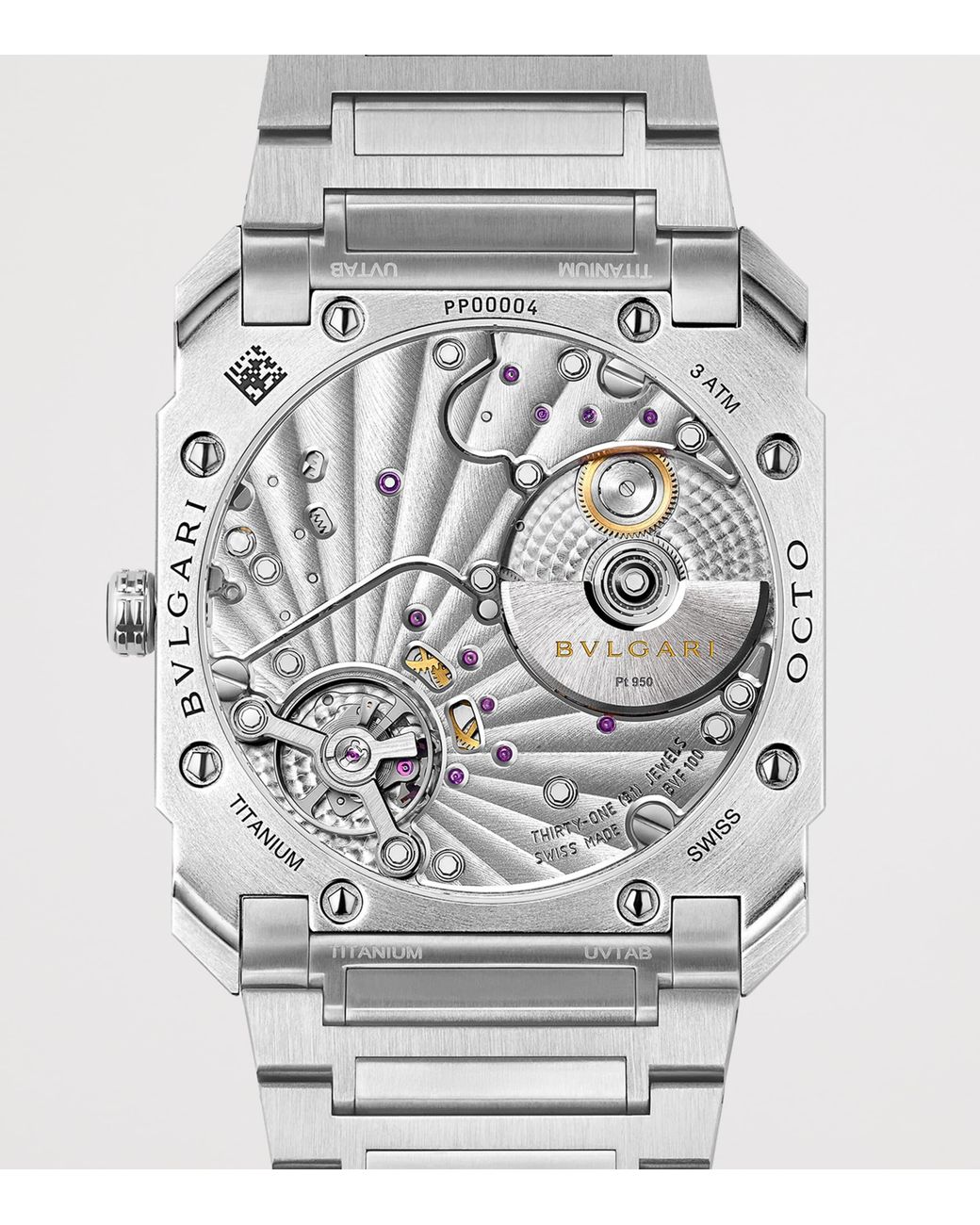 BVLGARI Gray Titanium Octo Finissimo Automatic Watch