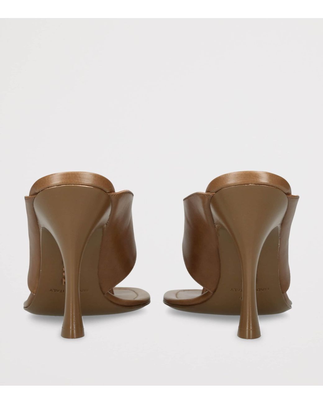 Loewe Brown Leather Toggle Heeled Sandals 90