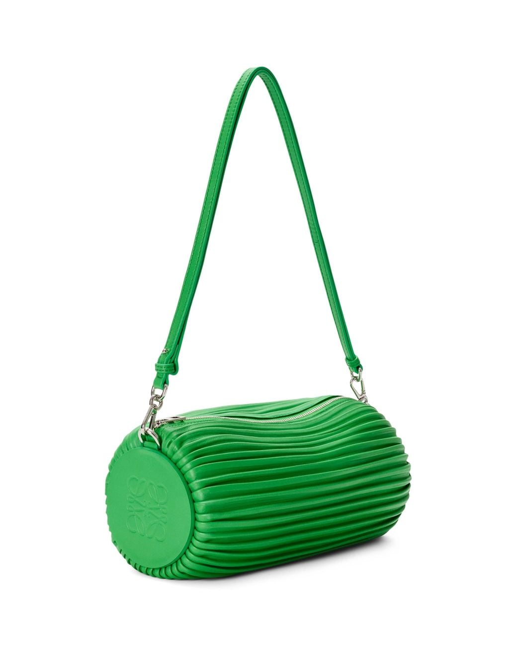 Loewe Green Lambskin Bracelet Pouch Shoulder Bag