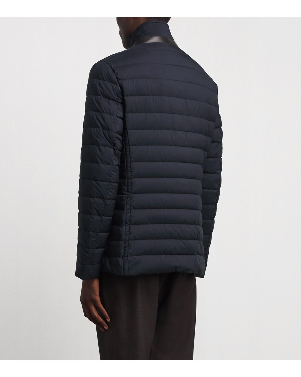 Moorer Blue Quilted Zavyer Jacket for men