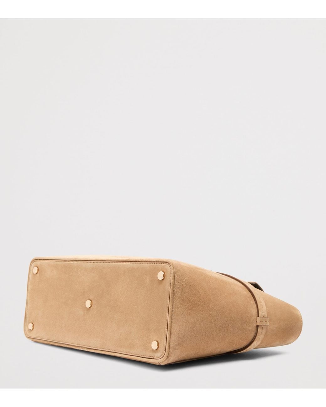 Max Mara Brown Suede Tote Bag