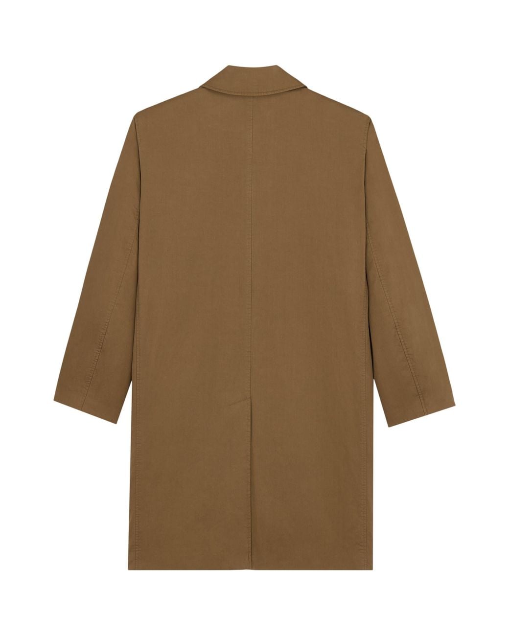 Saint Laurent Brown Cotton Trench Coat for men