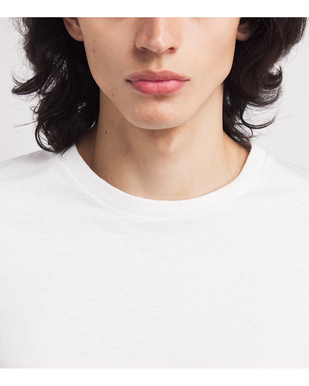 The Row White Leon Cotton T-Shirt for men