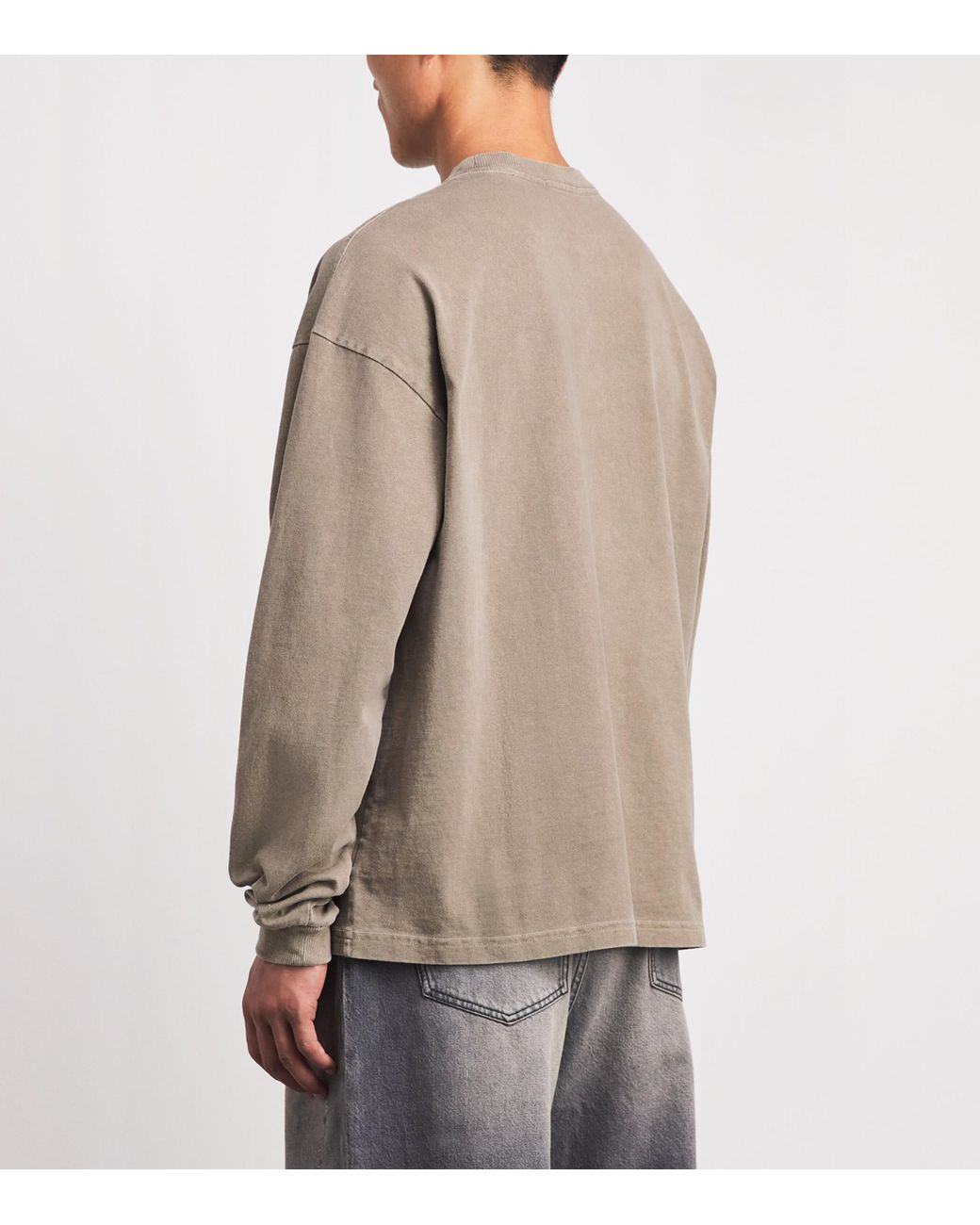 Agolde Brown Cotton Lucan Long-Sleeve T-Shirt for men