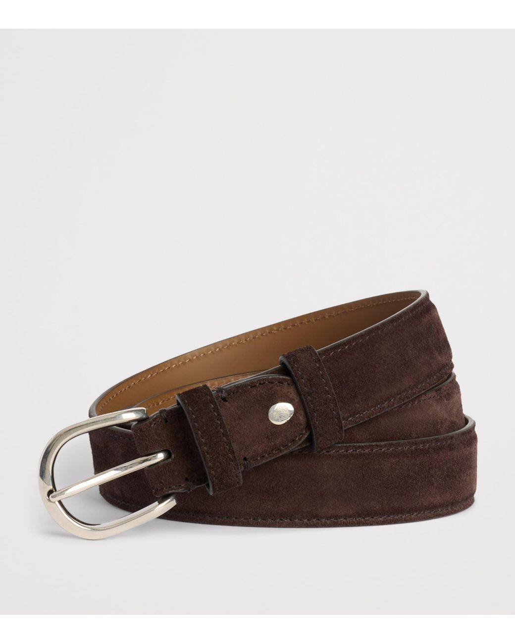 Dunhill Brown Suede Belt for men