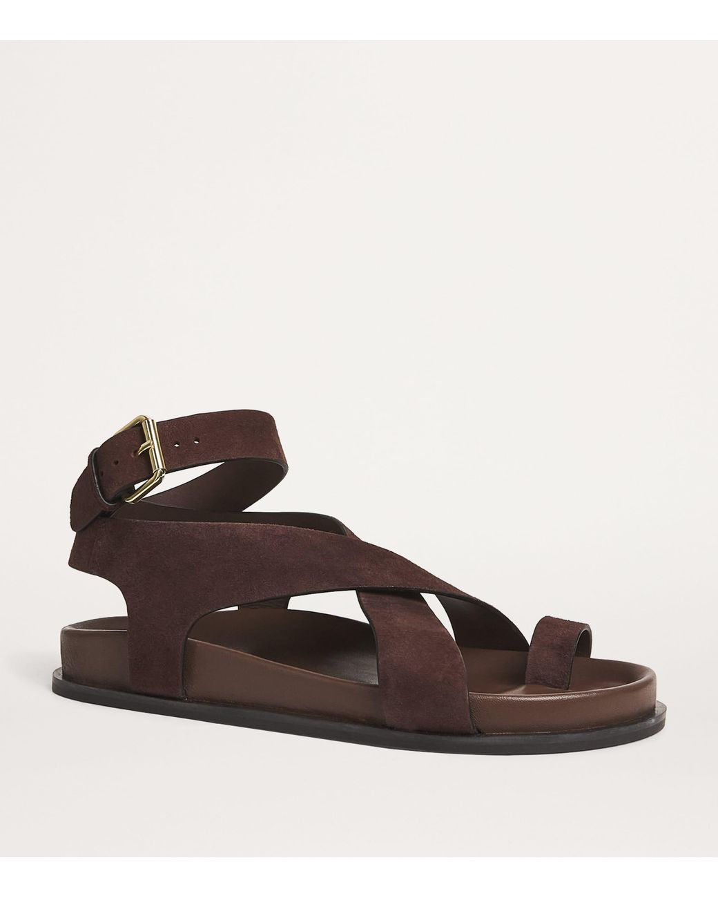 A.Emery Brown Suede Jalen Sandals