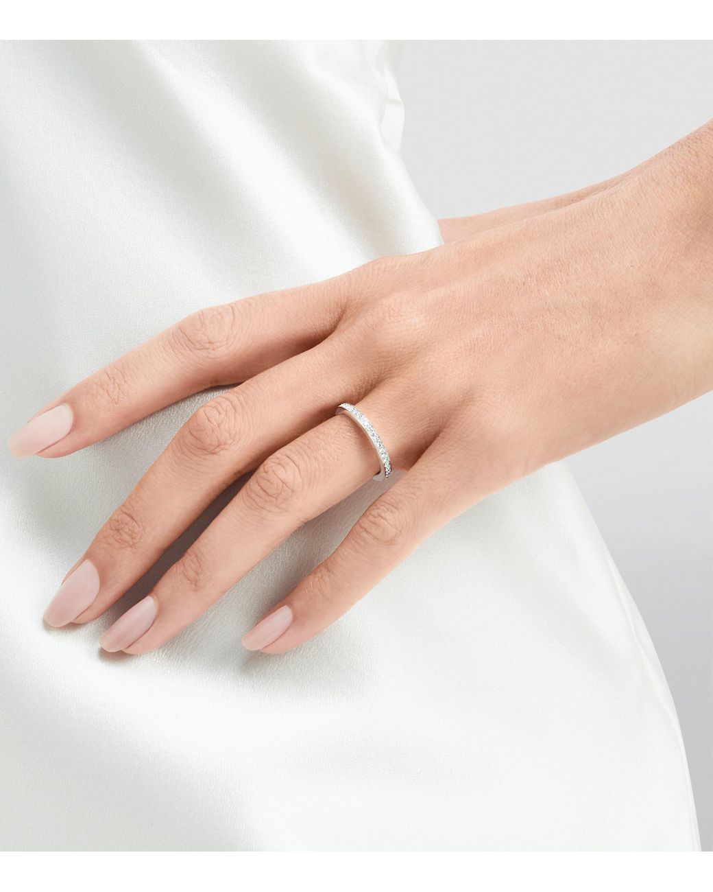 Graff White Platinum And Diamond Eternity Ring