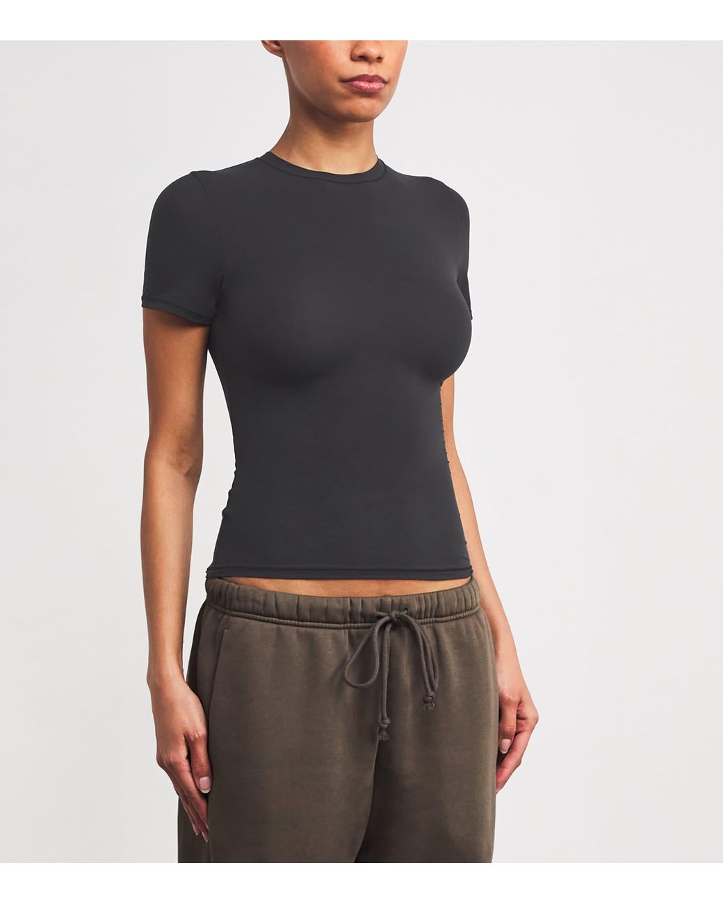 Skims Black Fits Everybody Short-Sleeve T-Shirt