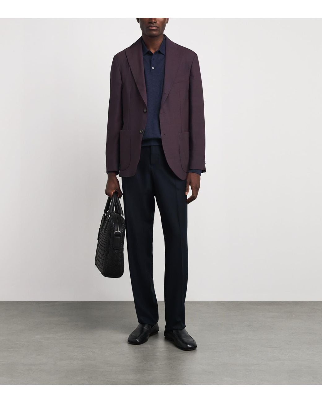 Eton of Sweden Purple Lana Tech Blazer for men