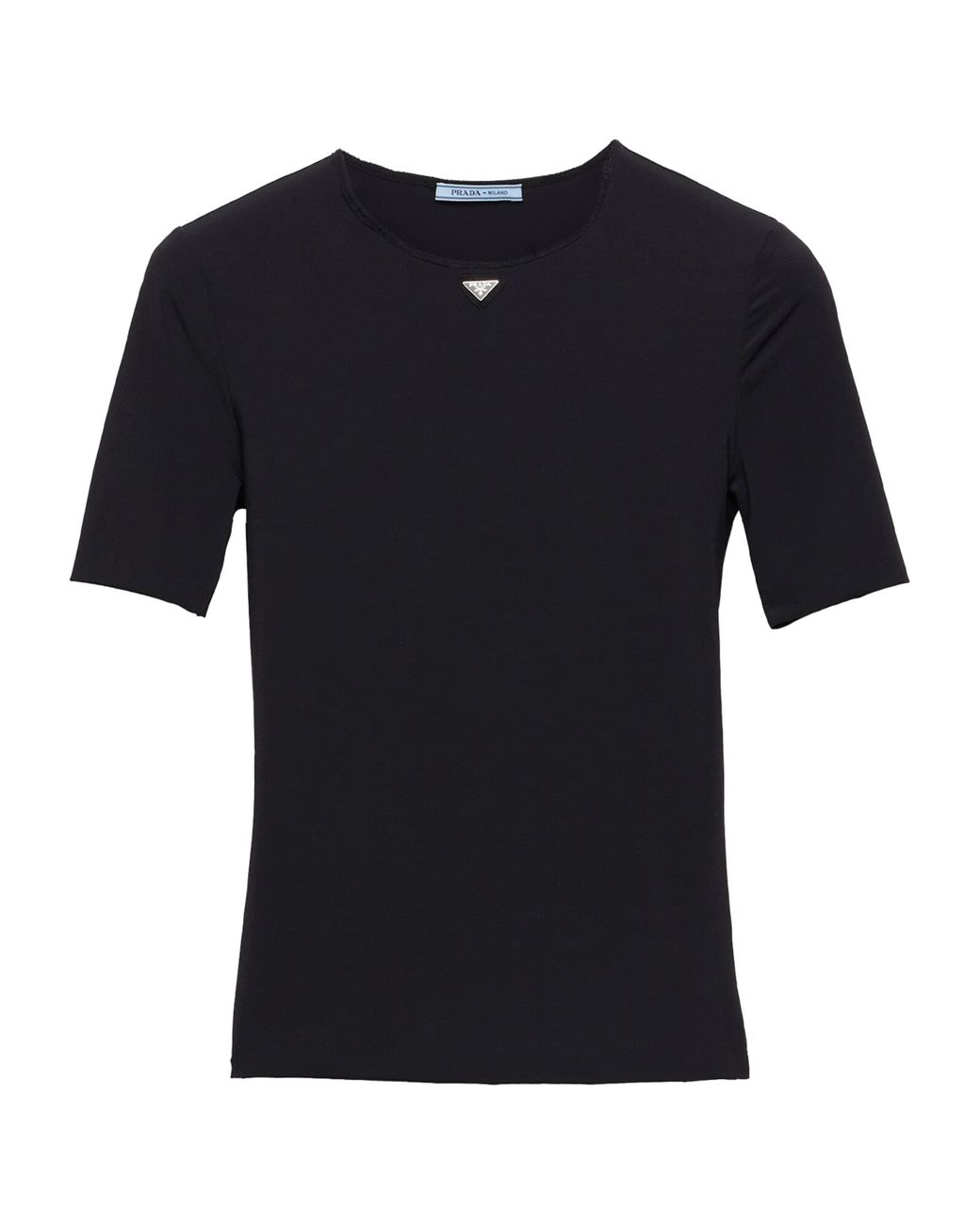 Prada Black Stretch-Fabric T-Shirt