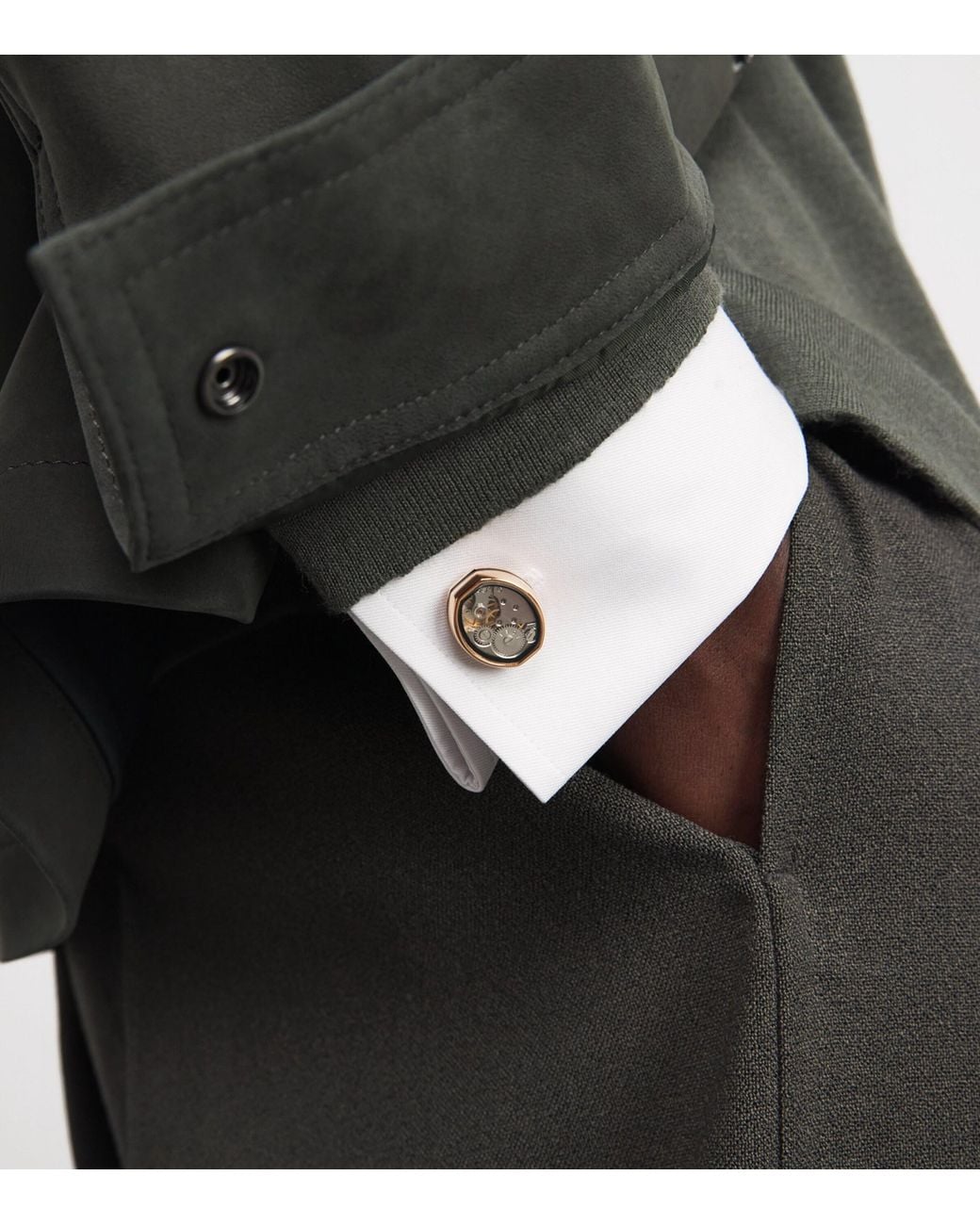 Tateossian Brown Skeleton Cufflinks for men