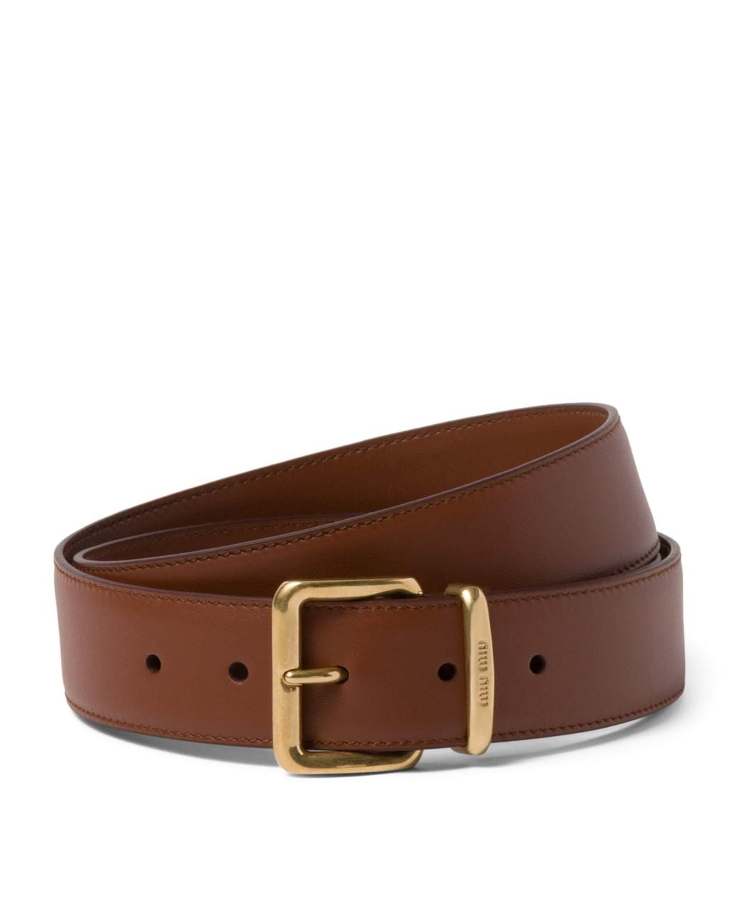 Miu Miu Brown Leather Belt