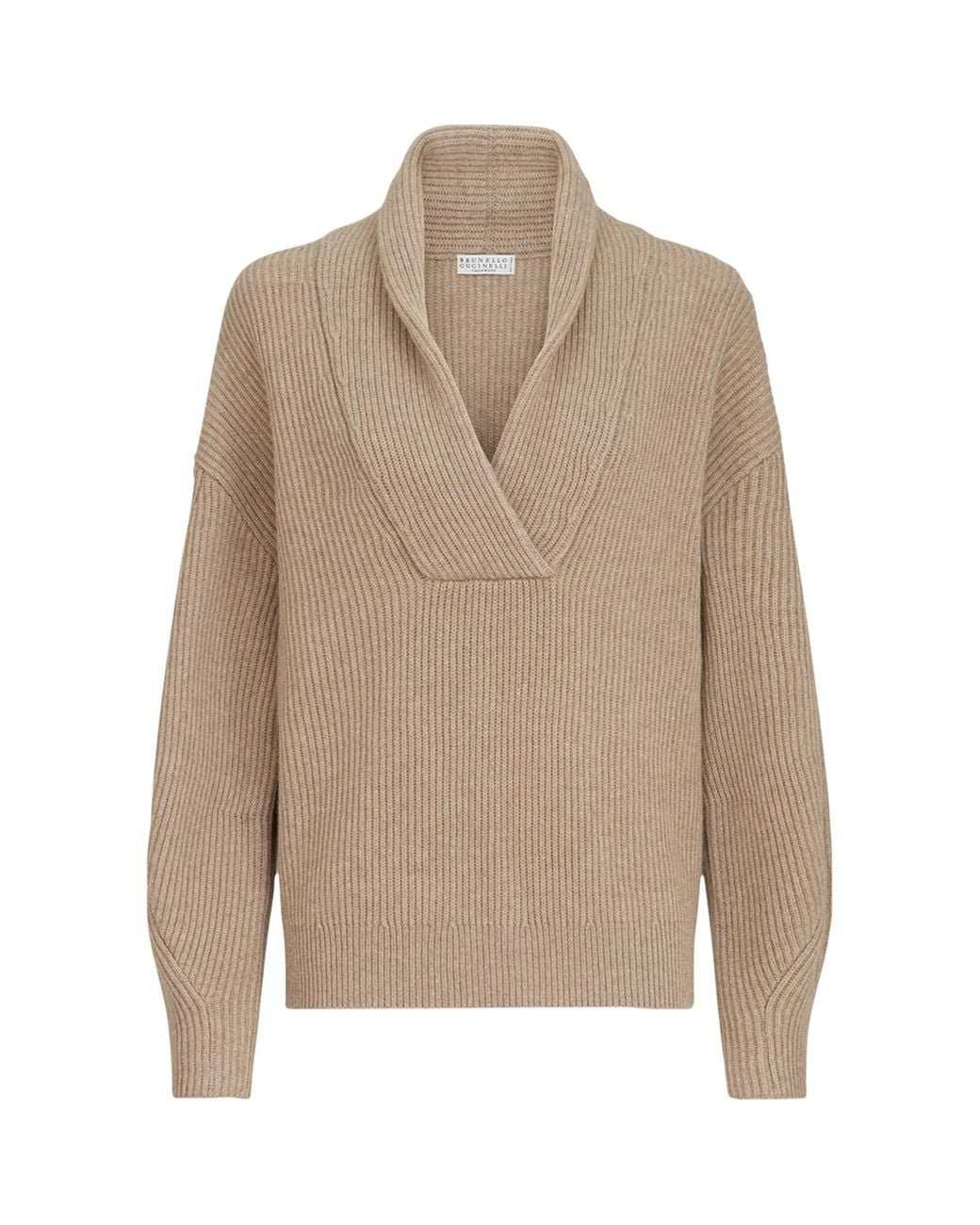 Brunello Cucinelli Natural Cashmere Monili Sweater