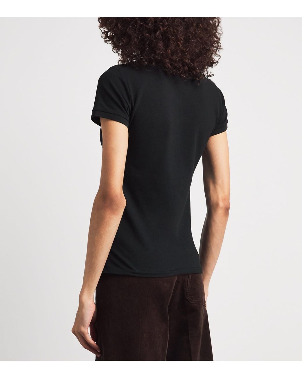 Polo Ralph Lauren Black Stretch-Cotton Julie Polo Shirt