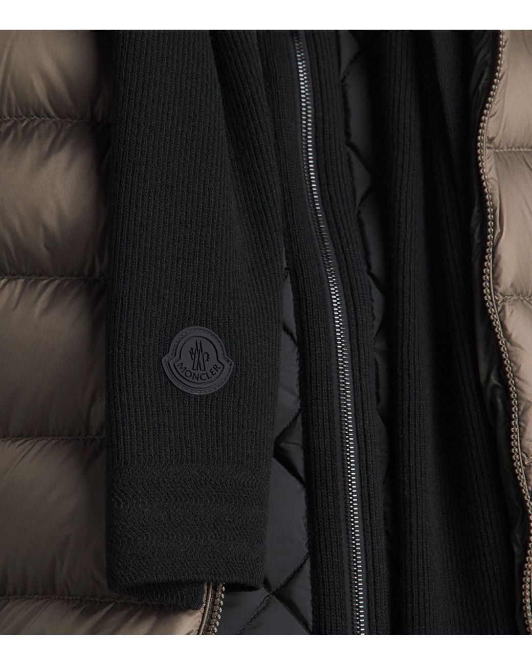Moncler Black Wool-Cashmere Scarf for men