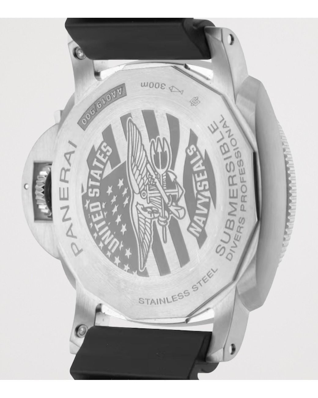 Panerai Metallic Stainless Steel Submersible Seals Watch for men