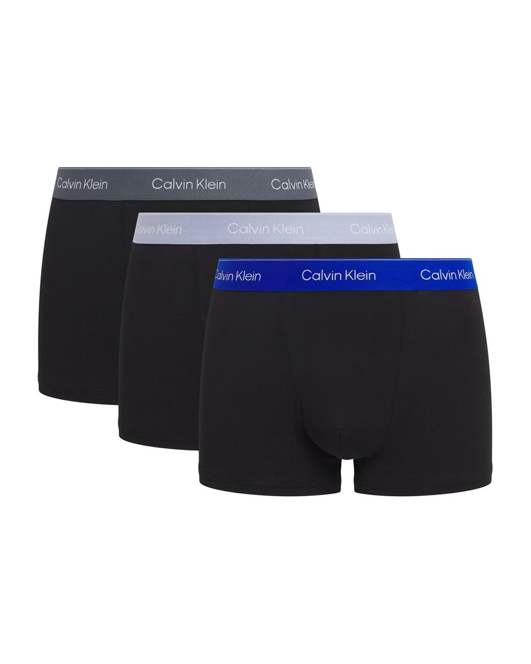 Calvin Klein Blue Stretch-Cotton Relaxed Icon Trunks for men