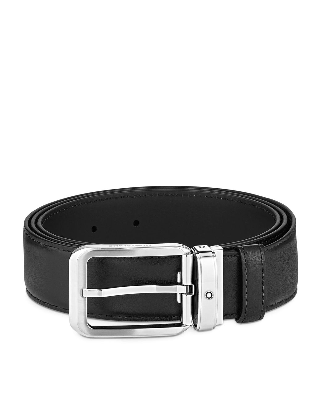 Montblanc Black Leather Belt for men