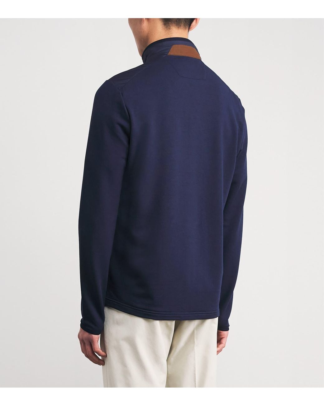 Ralph Lauren Blue Padded High-Neck Jacket for men