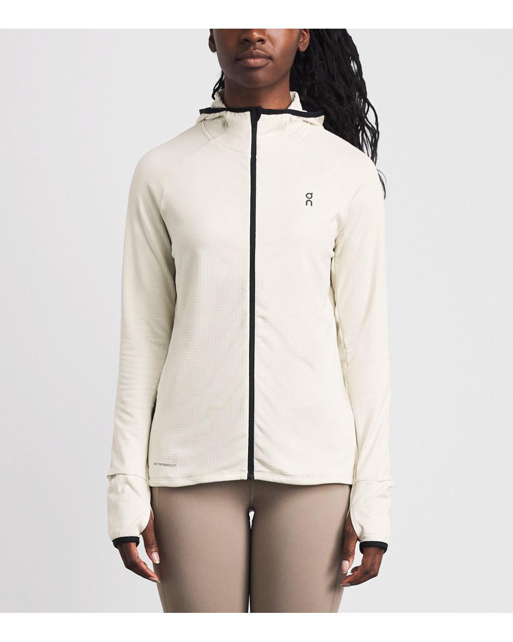 On Shoes White Climate Full-Zip Hoodie