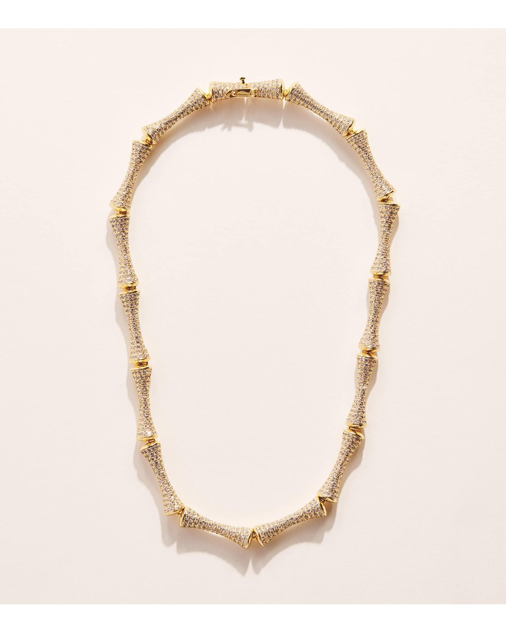 Eddie Borgo Natural Plated Pavé Bambù Necklace