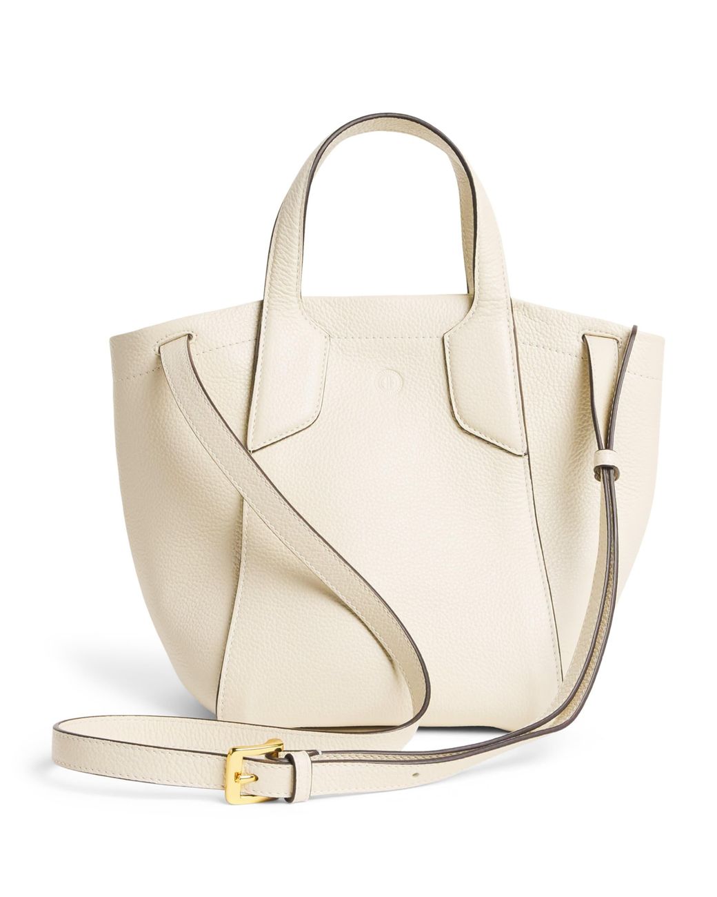 Harrods Natural Small Leather Freya Tote Bag