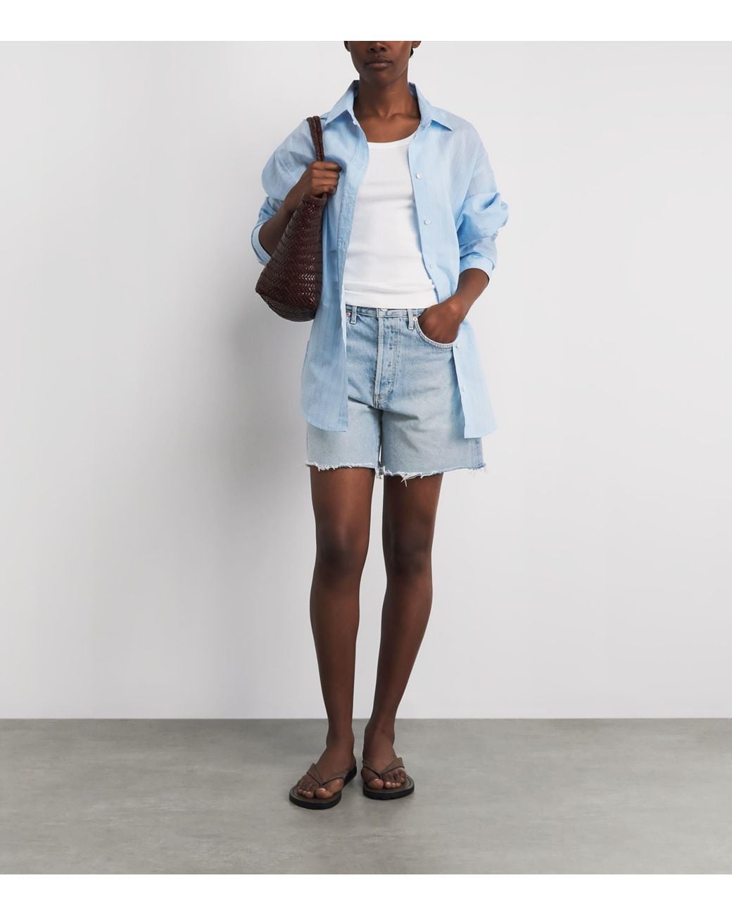 Citizens of Humanity Blue Marlow Denim Shorts