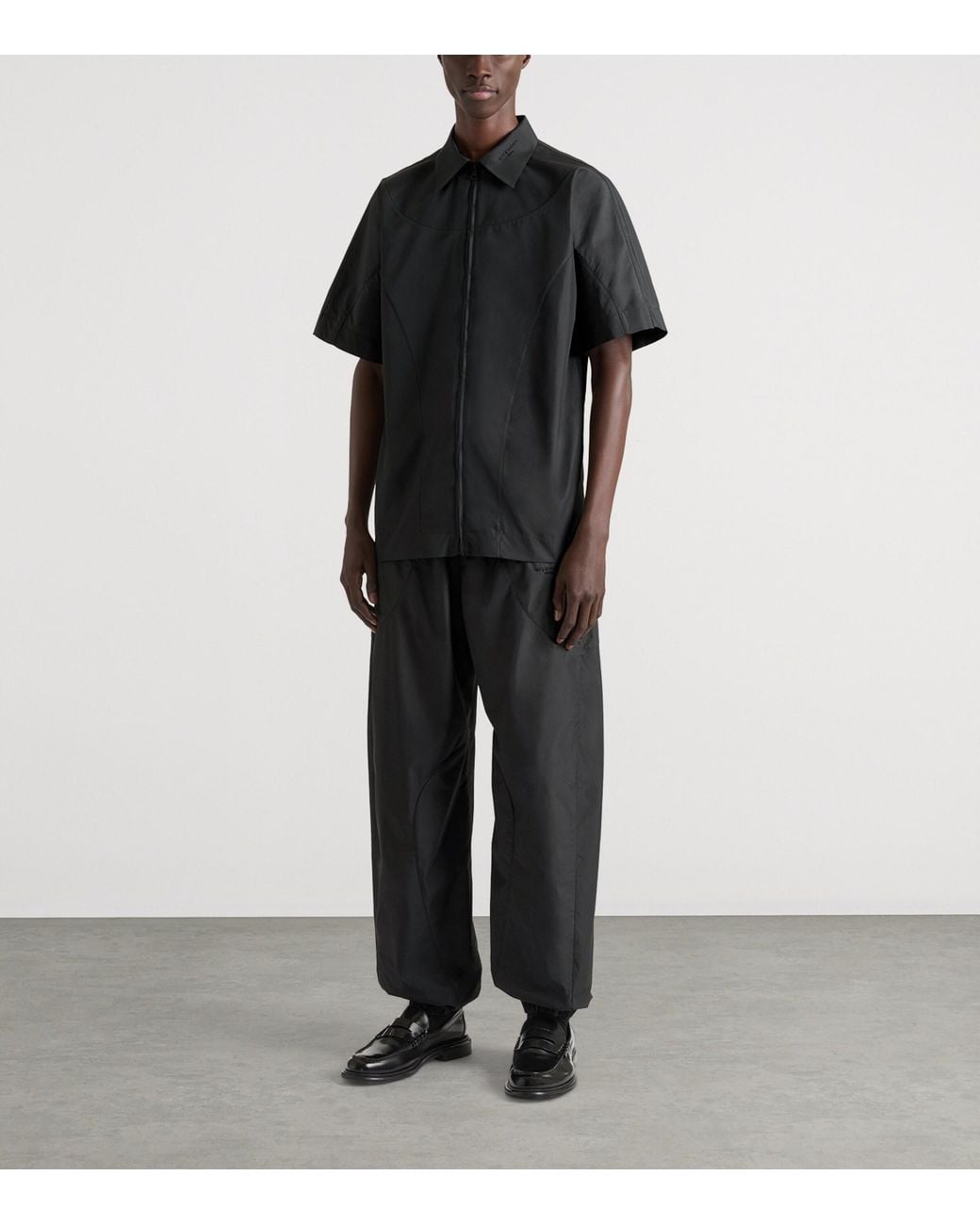 Givenchy Black Technical Wide-Leg Trousers for men