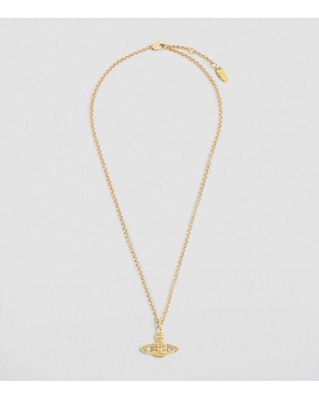 Vivienne Westwood Metallic Mini Bas Relief Pendant Necklace for men