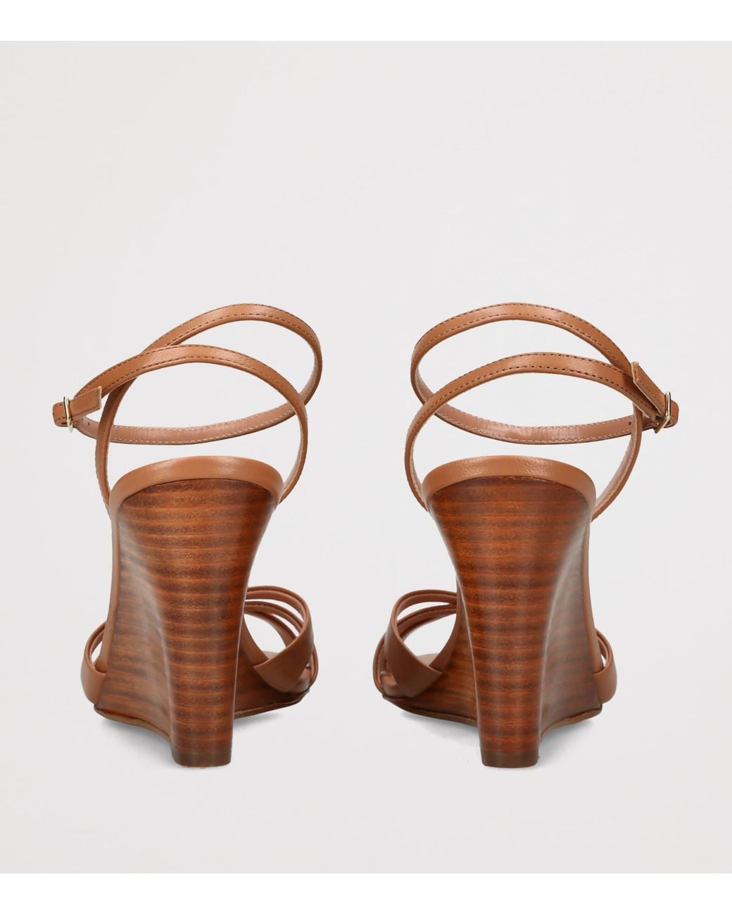 Aquazzura Brown Leather Tati Slingback Sandals 85