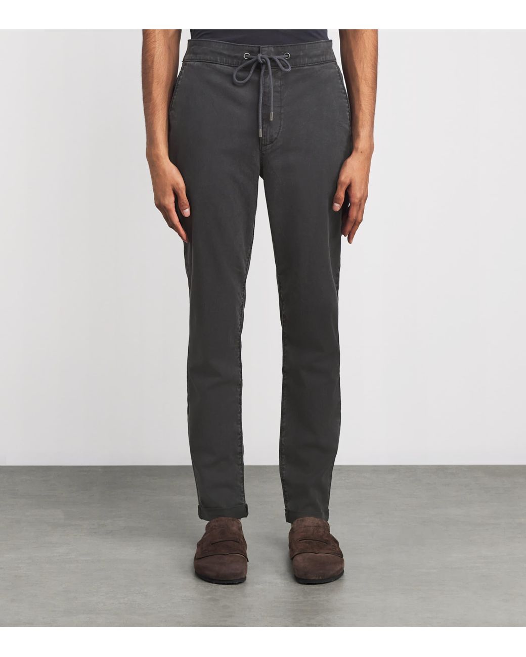PAIGE Gray Drawstring Fraser Chinos for men