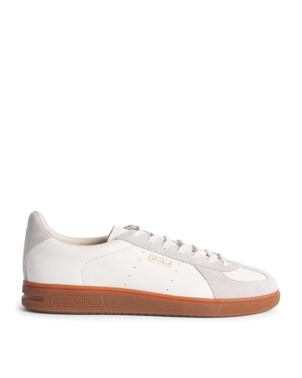 Polo Ralph Lauren White Leather Bedford Sneakers for men