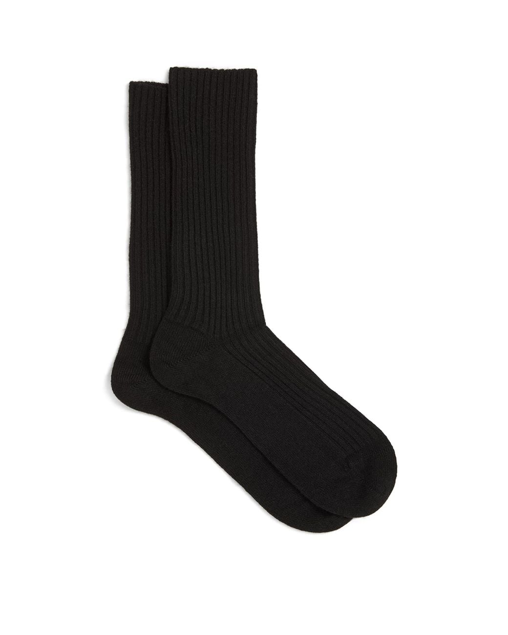 Falke Black Wool-Cashmere-Blend Cosy Boot Socks