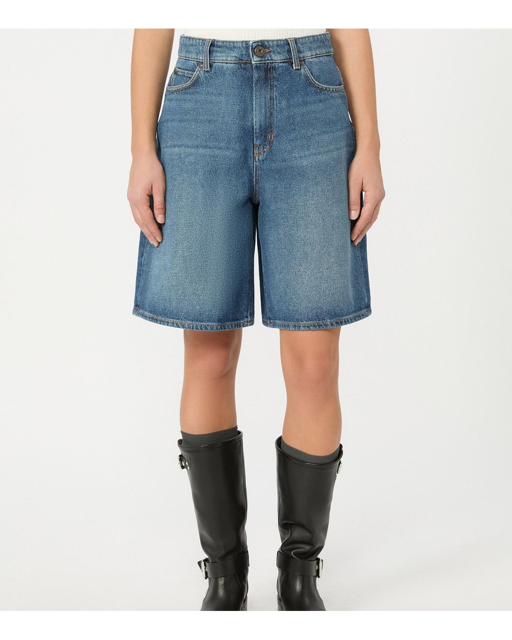 Weekend by Maxmara Blue Denim Shorts